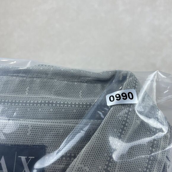 Armani Exchange Adult Medium Gray Pattern Long Sleeve Mens - Picture 13 of 13